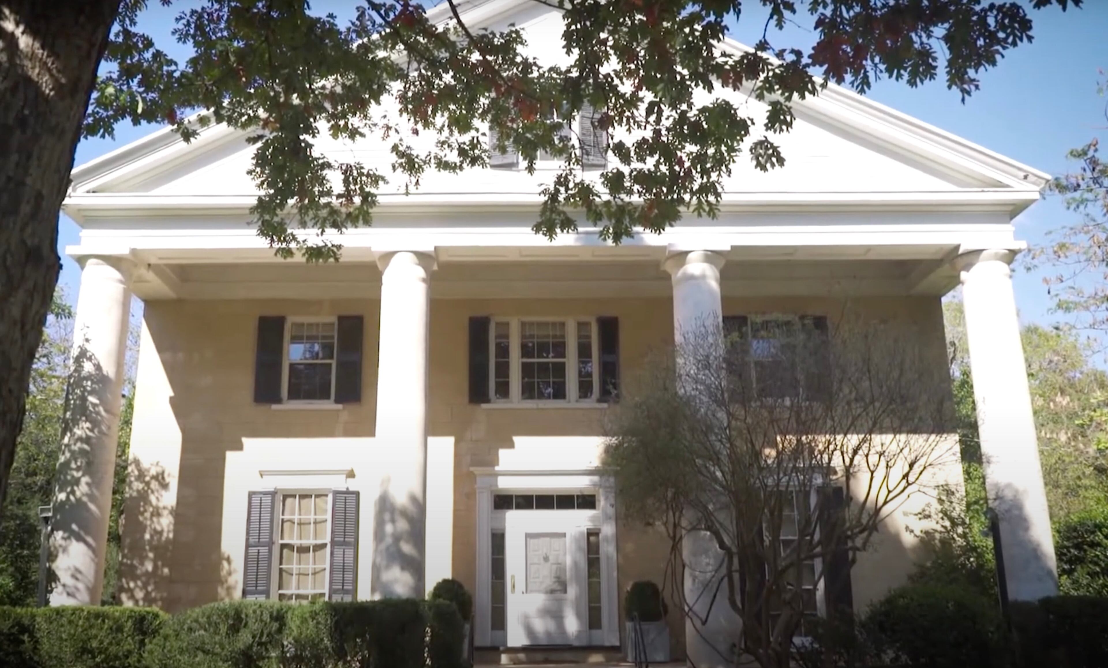 The removal of trees outside Mimosa Hall — which is the site of a redevelopment project meant to connect green spaces — prompted an outcry in June. (Courtesy of the city of Roswell)