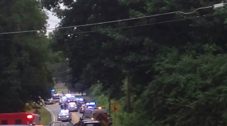 Officials evacuated a Paulding County neighborhood after an intense shooting situation, police said. (Credit: Channel 2 Action News)