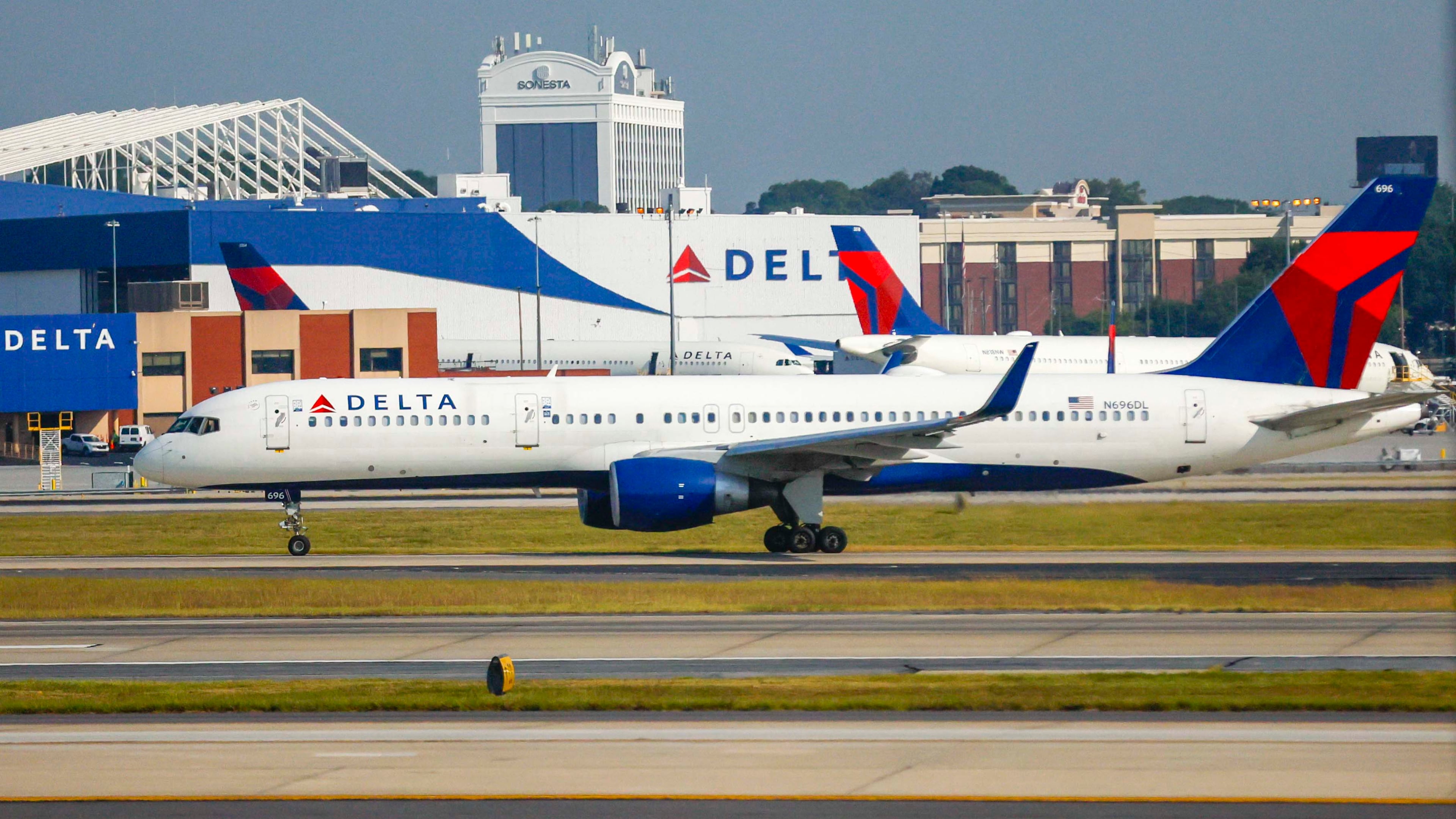 Delta Air Lines airplanes are seen at Hartsfield-Jackson Atlanta International Airport on Wednesday, Sept. 17, 2025.
(Miguel Martinez/ AJC)
