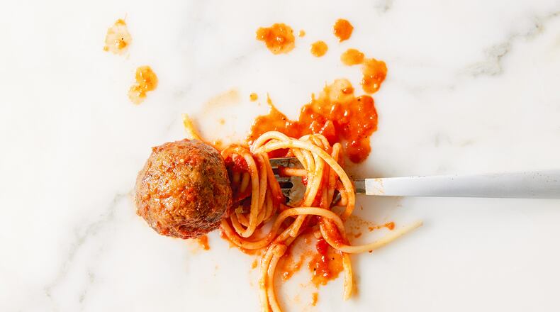 There are so many ways to make meatballs, and some varieties don't even include meat. Eggplant “meatballs” fortified with lentils and flavored with an abundance of herbs pair well with spaghetti noodles and marinara. From “Umami Bomb: 75 Vegetarian Recipes That Explode with Flavor” by Raquel Pelzel (Workman, $19.95). Courtesy of Kate Sears