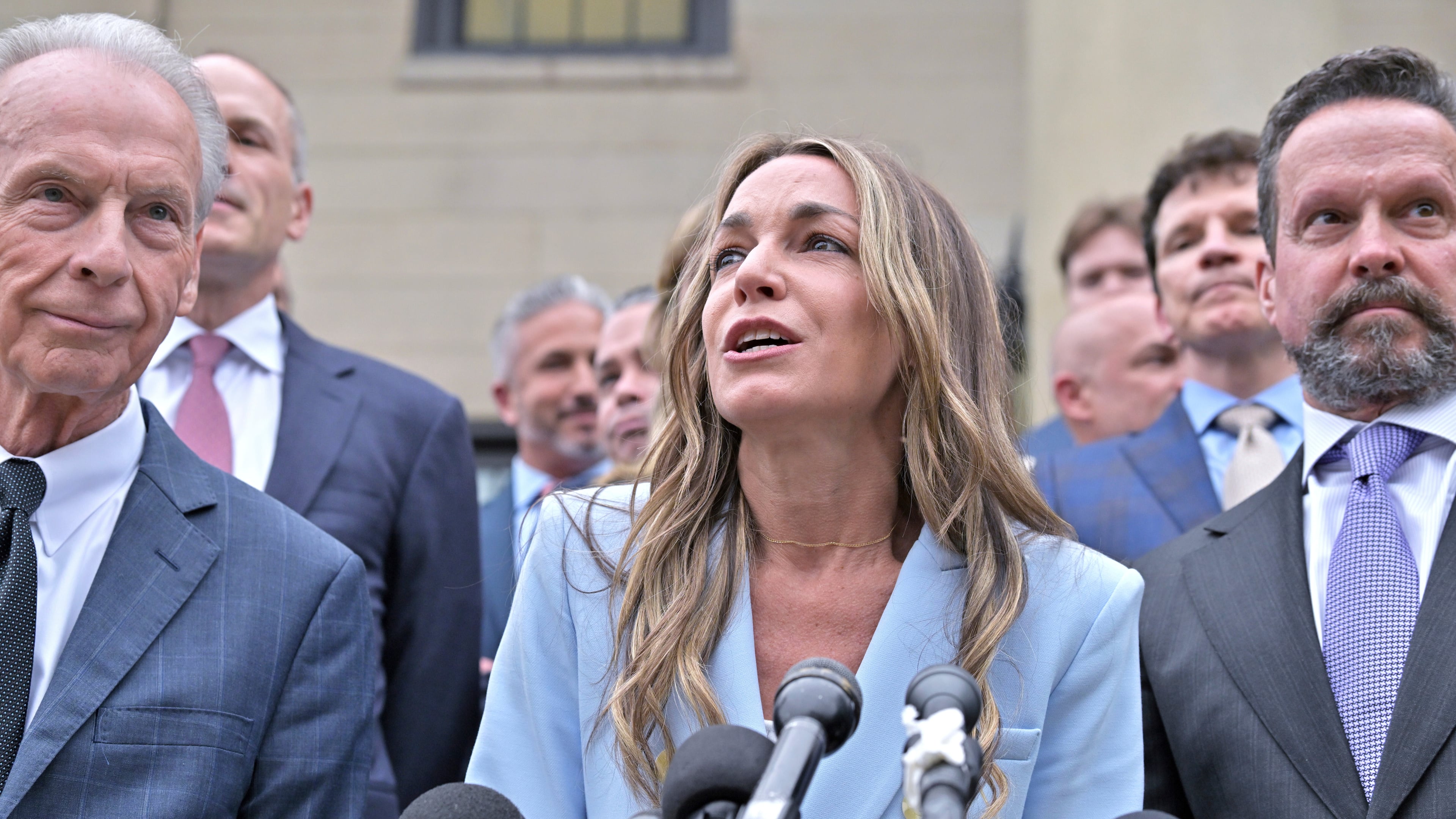 FILE - Karen Read speaks after she was found not guilty of second-degree murder on June 18, 2025, in Dedham, Mass. (AP Photo/Josh Reynolds, File)