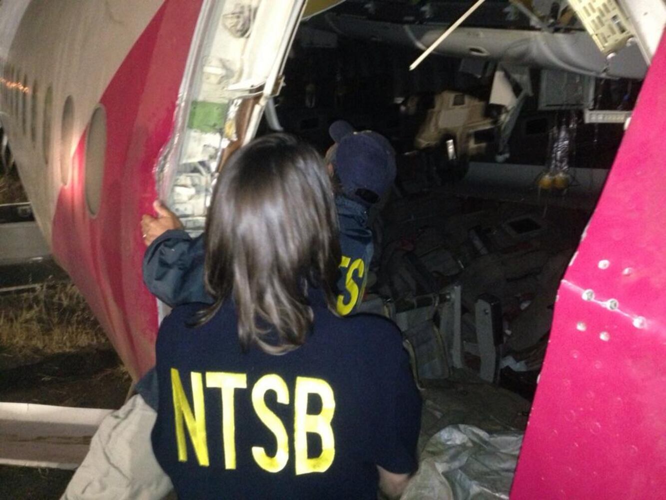 NTSB images of Asiana Flight 214 crash