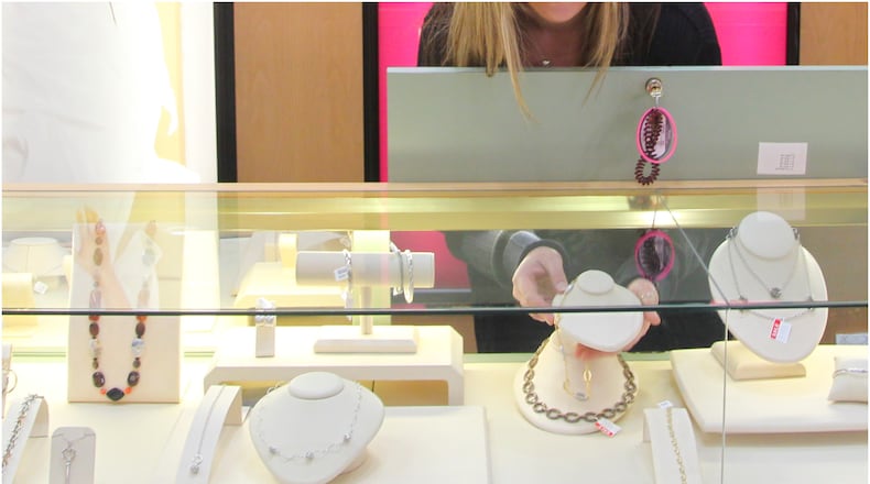 Three pieces of jewelry worth $7,500 have been stolen from Buford-area department stores.