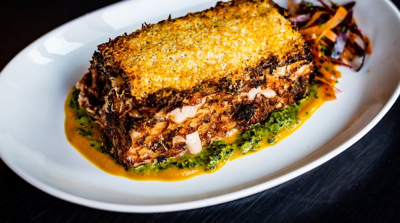 The crispy lasagna at Lyla Lila is delicious, and you’re likely to go home with leftovers. CONTRIBUTED BY HENRI HOLLIS