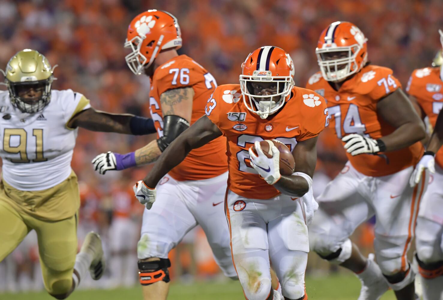 Photos: Jackets’ crushed by Clemson in first game under new coach