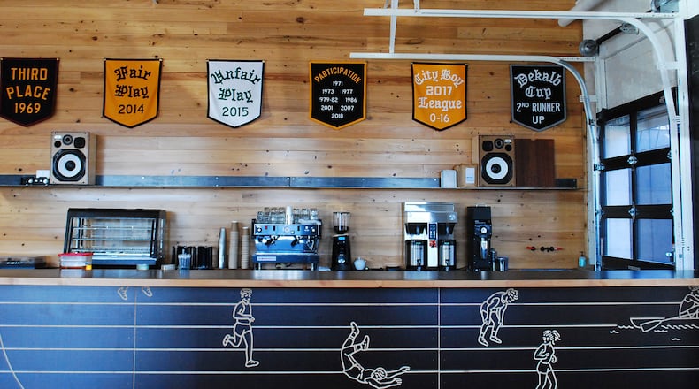 The interior of DeKalb Athletic Club