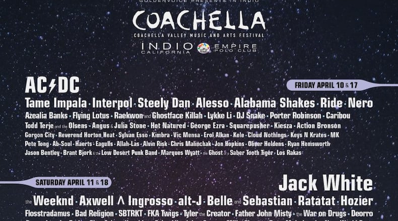 And your Coachella lineup...