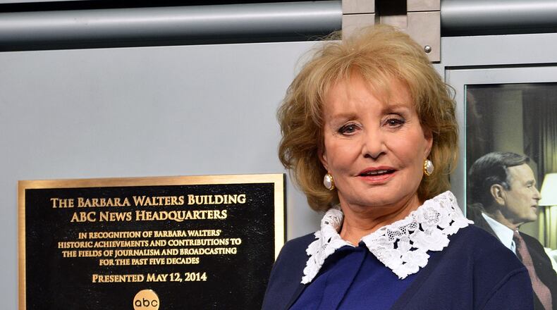 <> on May 12, 2014 in New York City. Barbara Walters at the ABC News Headquarters Dedication Ceremony. CREDIT: Getty IMages