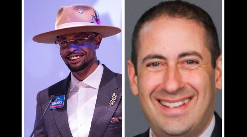 Alfred "Shivy" Brooks, left, and Ken Zeff, right, were elected in the 2023 election cycle to serve on the Atlanta school board. AJC FILE PHOTOS .