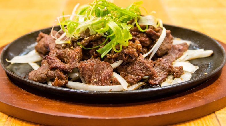 Traditional beef bulgogi made with rib-eye at Dish Korean Cuisine. CONTRIBUTED BY HENRI HOLLIS