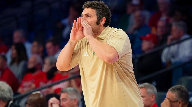File photo of Georgia Tech head coach Josh Pastner from a game during the 2021-22 college basketball season. (file photo)