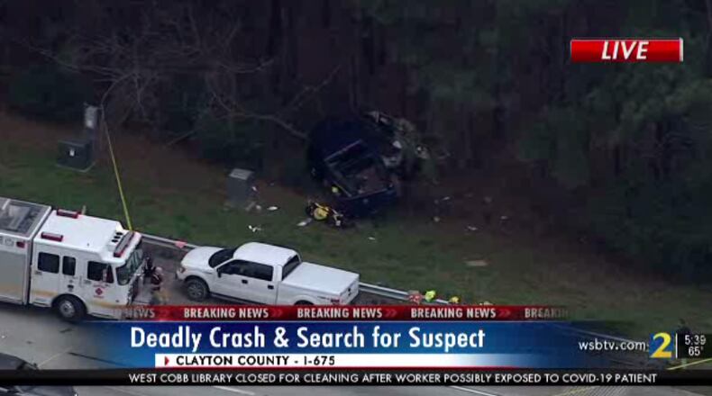 Authorities investigated a deadly wreck in Clayton County that shut down I-675 for more than seven hours Tuesday afternoon.