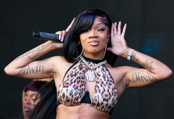 Rap star GloRilla, who resides in metro Atlanta, is scheduled to perform at the HBCU AwareFest concert. (Ryan Fleisher for the AJC 2024)
