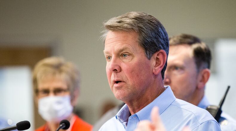 Gov. Brian Kemp on Tuesday, June 2, 2020. (Jenni Girtman for The Atlanta Journal-Constitution)