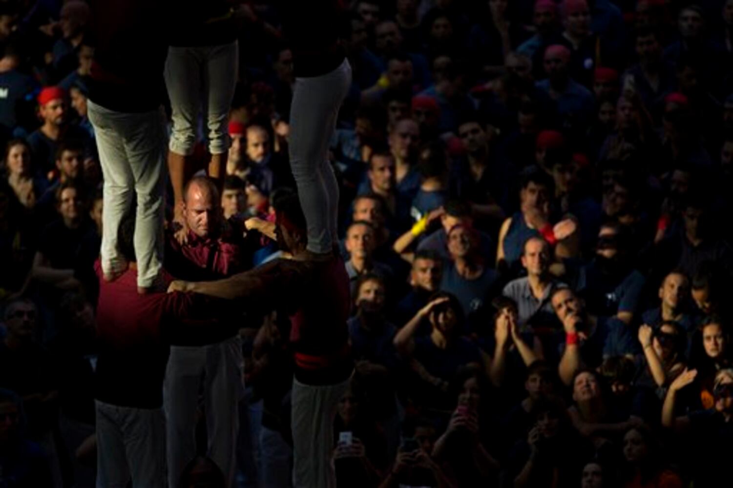 Spain Human Tower
