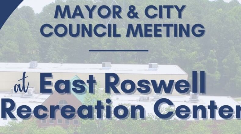 Roswell’s Mayor and City Council will meet at East Roswell Park Recreation Center at 7 p.m. Monday, Nov. 14. COURTESY CITY OF ROSWELL