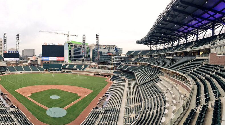 SunTrust Park looks just about ready for baseball. (Braves photo)
