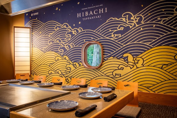 Much of Nakato's remodel focused on the hibachi rooms. (Courtesy of Nakato)