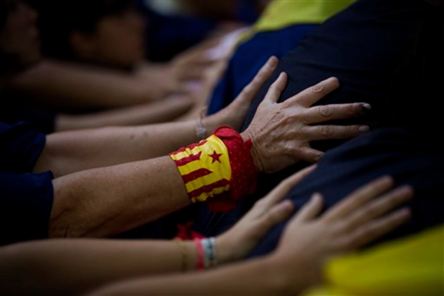 Spain Human Tower