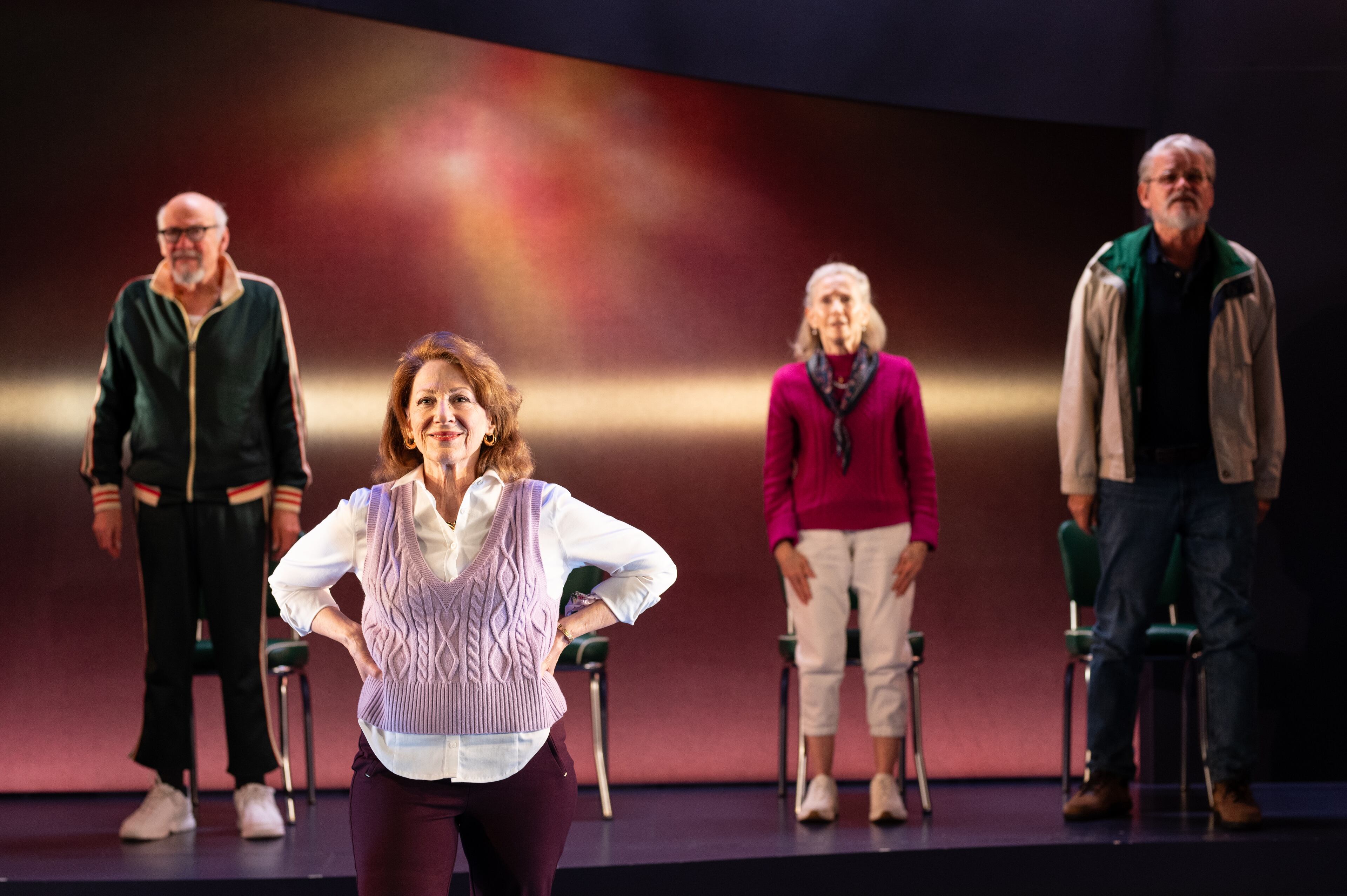 The four grandparents in Jake Brasch's semiautobiographical play "Reservoir" each have distinct, comical personalities. The play is now on stage at Hertz Theatre through May 4.
