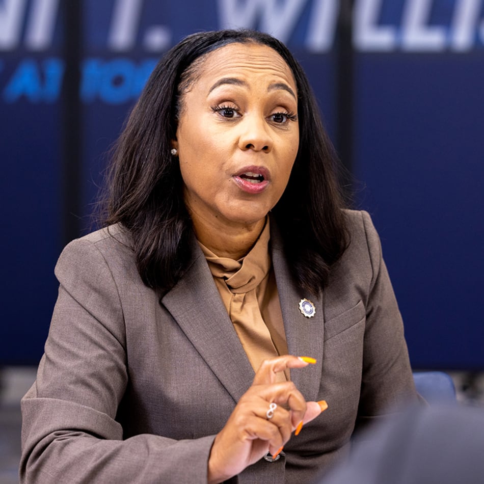 Fulton County District Attorney Fani Willis — pictured speaking during a news conference in July 2024 — criticized President Donald Trump over a social media post he recently made about the killing of filmmaker Rob Reiner and his wife, Michele, in California. (Arvin Temkar/AJC 2024)