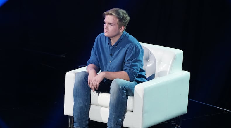 AMERICAN IDOL - "108 (Showcase/Final Judgment)" - Idol hopefuls head to Exchange LA in downtown Los Angeles for the Showcase Round, where contestants perform solos in front of a live crowd and the judges. Following the performances, the judges sit down with each contestant for the Final Judgment and reveal which finalists made it through to the Top 24, as the search for AmericaÕs next superstar continues on its new home on AmericaÕs network, The ABC Television Network, MONDAY, APRIL 2 (8:00-10:00 p.m. EDT). (ABC/Eric McCandless) CALEB LEE HUTCHINSON