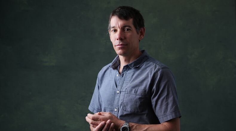 FILE - Professional climber Alex Honnold poses for a portrait Oct. 21, 2025, in Los Angeles. (AP Photo/Marcio Jose Sanchez, File)