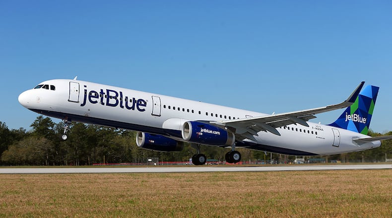 File photo of a JetBlue airplane