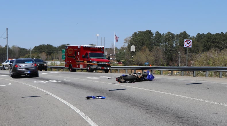 Brandon Auzenne, 36, died in a motorcycle crash Thursday afternoon.