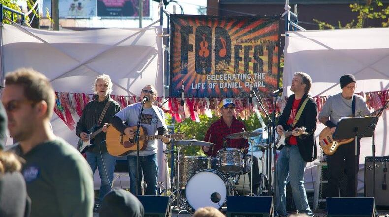 The 20th FODFest 2024 -- standing for “Friends of Danny Festival” -- is shown on tour. More than 100 musicians will perform at one or more of the 12 tour stops. The event honoring the late Atlanta journalist Daniel Pearl comes to Lilburn's Music on Main Street on Oct. 19.