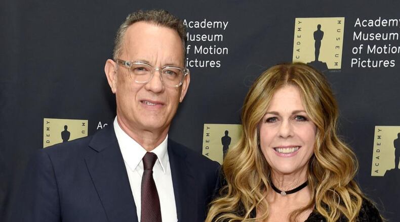 Actor Tom Hanks and his wife, Rita Wilson, surprised customers at a California fast-food restaurant on Friday.