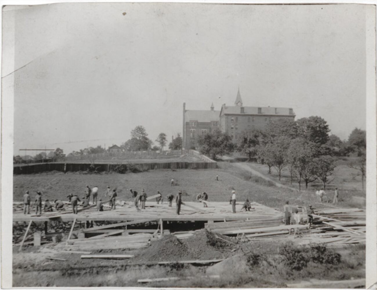 Building barracks