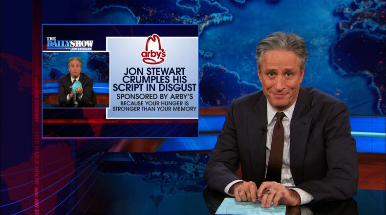 Jon Stewart mocks Atlanta-based Arby's on a regular basis. CREDIT; Comedy Central
