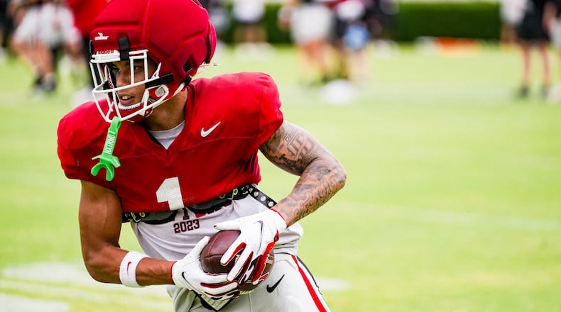 Georgia football-wide receiver room-perception