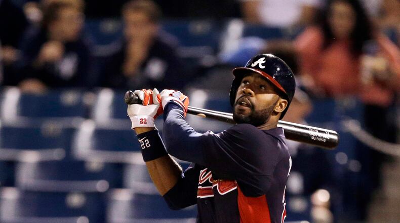 Braves rightfielder Jason Heyward hit .269 with an .814 OPS and career-highs of 27 homers, 82 RBIs and 21 stolen bases last season.