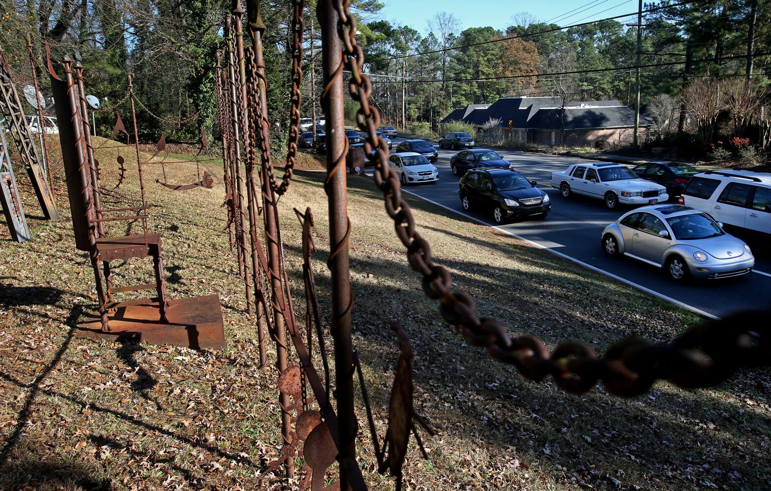 Photos: Clark Ashton and his metal forest