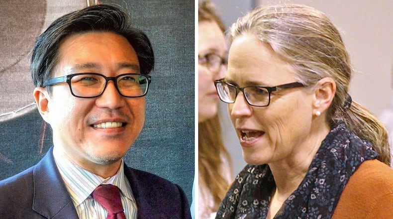David Kim and Carolyn Bourdeaux face off in the July 24 Democratic runoff in the 7th Congressional District, which is based in Gwinnett and Forsyth counties.