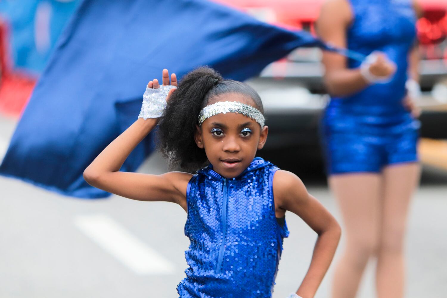 A student marches and dances during the Atlanta Public School parade on Saturday, April 22, 2023. The parade celebrated the 150th anniversary of Atlanta Public Schools and featured students, teachers and other members of the APS community. CHRISTINA MATACOTTA FOR THE ATLANTA JOURNAL-CONSTITUTION
