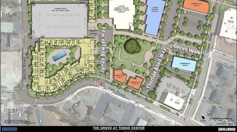 Snellville has chosen Atlanta-based Place Maker Design to design the future Mercantile building, a city market planned for The Grove at Towne Center. (Courtesy City of Snellville)