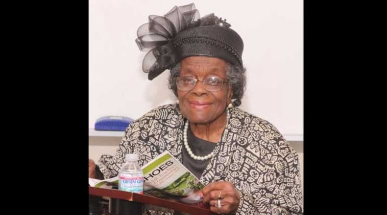 Emma Rowland teaching Sunday School at Word of Faith in Austell. Photo courtesy of Rowland's granddaughter Cheryl Pope Clark.