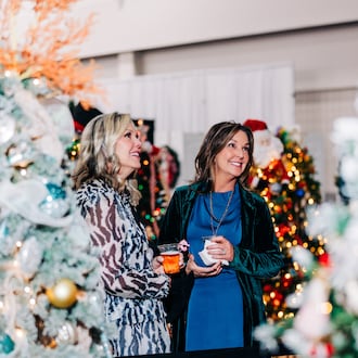 Executive Director Angie Ulibarri (left) started the Georgia Festival of Trees as a way to support organizations fighting human trafficking. (Courtesy of Georgia Festival of Trees)