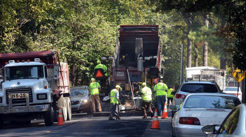 Beginning May 30, intermittent lane closures will result as paving crews begin a new round of projects in Loganville. AJC File
