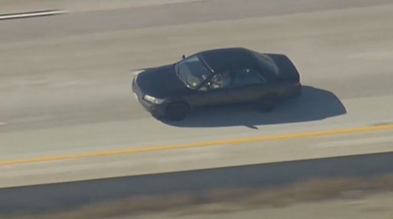 Car chase in San Bernardino