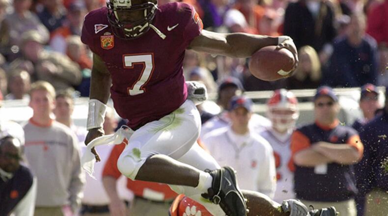 Michael Vick was the first overall pick in the 2001 NFL Draft by the Atlanta Falcons.