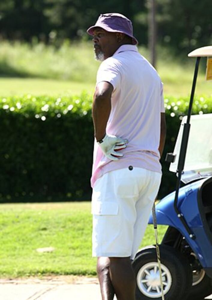 Samuel L. Jackson joins Kenny Leon in a Celebrity Golf Tournament