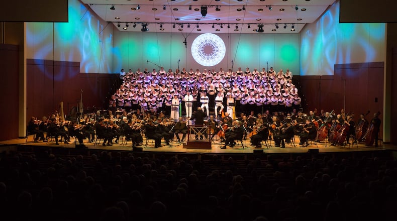 The Atlanta Symphony Orchestra and Chorus performing Christopher Theofanidis’ “Creation/Creator” in April. The 2015-2016 season will feature numerous large choral works honoring the legacy of Robert Shaw. CONTRIBUTED BY JEFF ROFFMAN