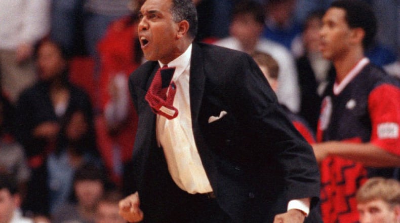 Tubby Smith — pictured coaching for Georgia in January 2024 — led the Bulldogs to consecutive NCAA Tournament appearances in 1996 and 1997, including a trip to the Sweet 16 in 1996. (Jonathan Newton/AJC)
