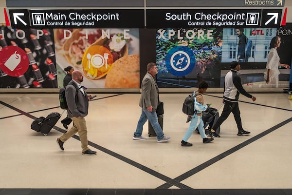 Among the projects at Hartsfield-Jackson Atlanta International Airport affected by losing FAA funding were restroom rehabilitation, taxiway pavement replacement and projects related to sustainability and lowering emissions. (Ben Hendren for the AJC)