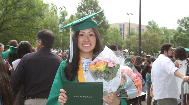 Patricia Granda-Malaver defies the odds by becoming the first Latina valedictorian at Collins Hill High School. She will go on to study politics at Columbia University in the fall.