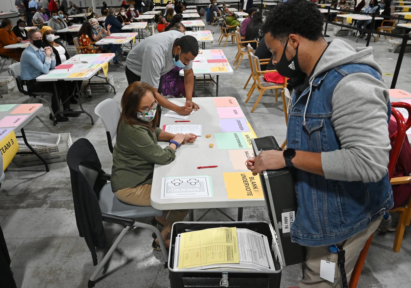 Gwinnett election recount photos